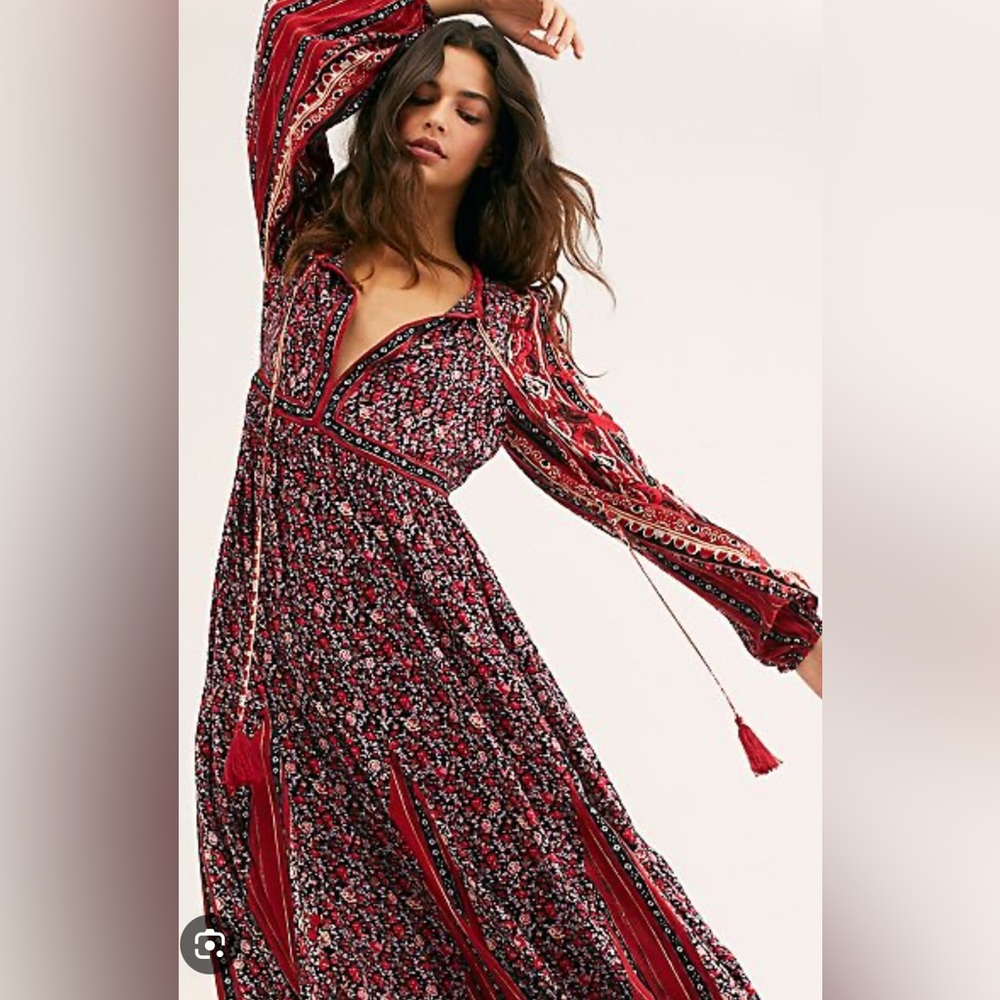 Free People Happy Feelings Maxi Dress, XL